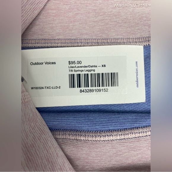 Outdoor Voices Lilac/Lavender/Dahlia 7/8 Spring Leggings
Size XSmall - Picture 6 of 7